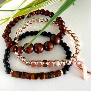 Rose Gold bracelet Stack